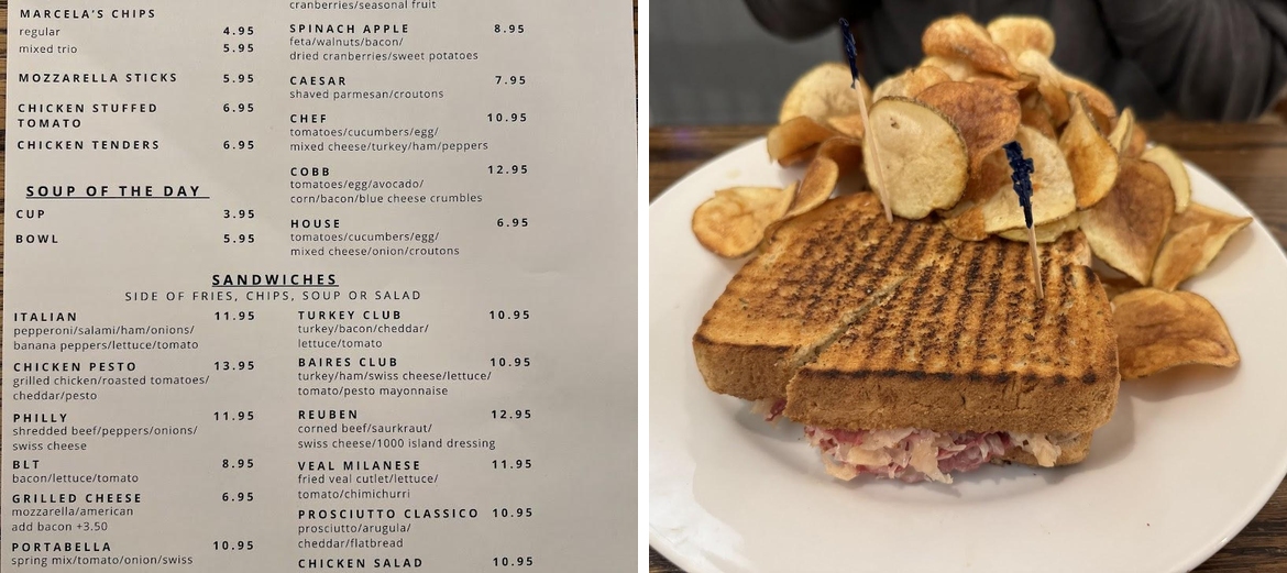 Baires Restaurant Menu