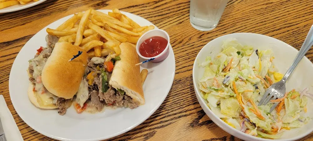 Philly with a Side Salad